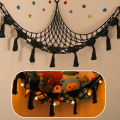 iHansee stuffed animal hammock 56x45x45 inch frees floor space with compact toy storage