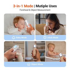 iHealth PT9L three-in-one function measures forehead, object and ambient