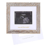 IHEIPYE Baby Love First Sight Frame closeup showcases craftsmanship for cherished ultrasound memories and nursery display.