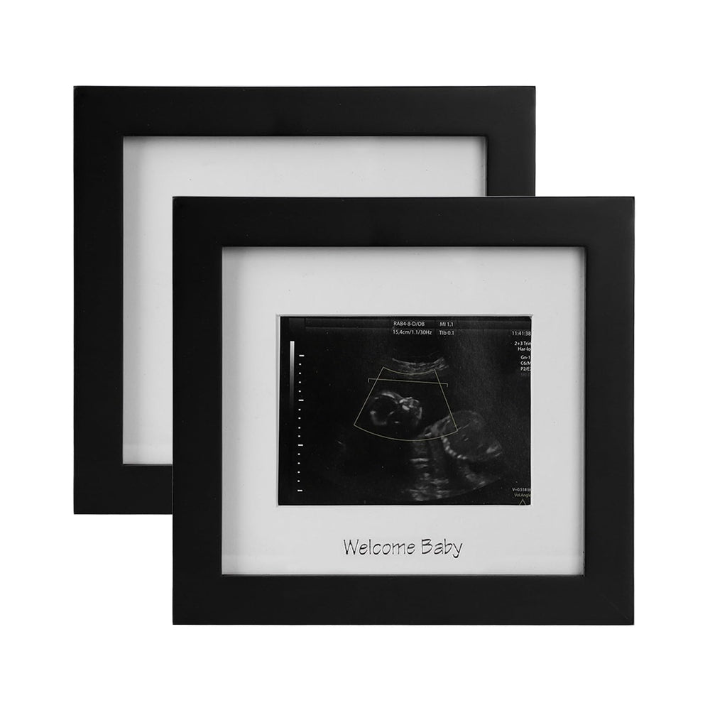 IHEIPYE baby sonogram frame front view two-pack for stylish nursery decor