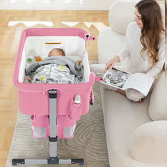 Ihoming baby bassinet folding compact for simple setup and transport