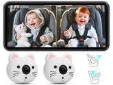 IIWEY baby car camera dual 1080p cameras provide clear twin views for twins on the road.