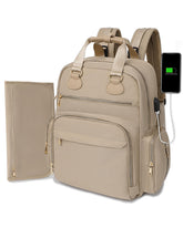 ILCOLPO diaper bag backpack front view with spacious main compartment for baby essentials