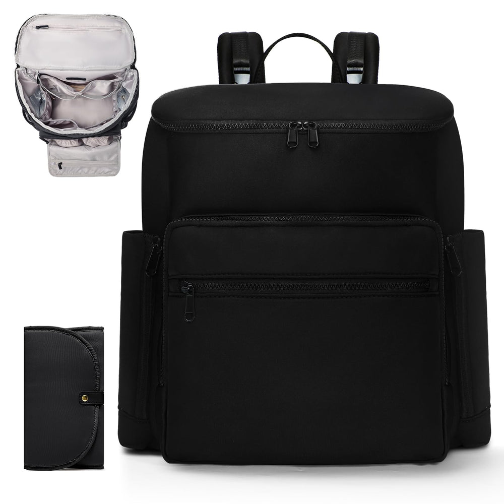 ILCOLPO diaper bag backpack front view for easy travel and quick gear access.