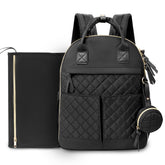 ILCOLPO diaper bag backpack with quilted exterior for stylish organization.