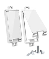 ILIVABLE white two-pack light switch guard product shot showing easy installation and kid-safe control