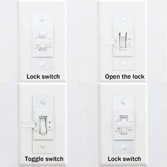 ILIVABLE switch guard buckle lock engaged for precise ON or OFF control.