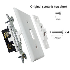 ILIVABLE wall plate cover assembly ready for easy installation and protection.