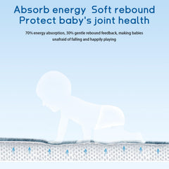 ILPEOD memory foam nursery rug showing soft surface ideal for floor time and reading.