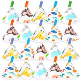 OPEYATOYS 20 Pcs Baby Boy Pee Shield Cover, Pee Covers Baby Pee Cap, Reusable Pee Shield for Baby Boy Diaper Changing Accessory for Boys Newborn Birthday Christmas Gift (Dinosaur)