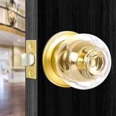Clear Door Knob Cover Door Knob Safety Cover for Kids (6 Pack) Child Proof Door Knob Covers Fit Most Color Door Knobs Baby Proof Door Knob Cover Easy Adult Grip Toddler Door Knob Cover 2.7 X 2.3 Inch