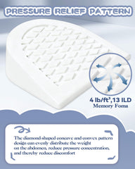 Sino Salected Memory Foam Wedge Pregnancy Pillow — 15x40 Inch Maternity Support
