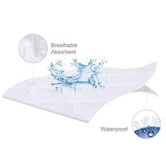 Biloban Pack and Play Mattress Pad Sheets Waterproof 2-Pack – Fitted Quilted 39x27