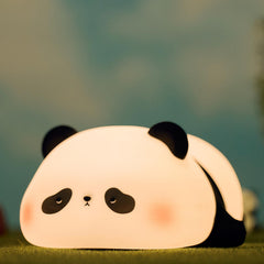 IMMORROSA cute panda night light glowing softly for nighttime nursing and cozy desk decor