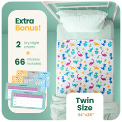 IMPROVIA bed pad tuckable-wings stay flat under sheets for secure overnight protection