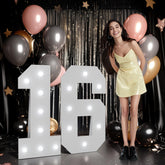 imprsv marquee numbers 3ft front view delivers bold 16 for photos and parties
