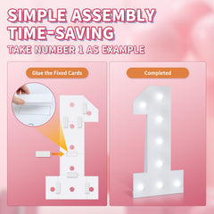 imprsv marquee numbers wall-mount demonstrates versatile wall placement