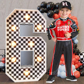 imprsv marquee-numbers 3ft race car display elevates birthday décor with a bold focal point.