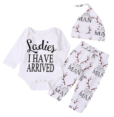 Imsmart deer-print romper long-sleeve offers soft cotton-blend comfort for daily wear