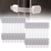 Inaya 16-pack locks applied to cabinet with adhesive installation for quick safety.