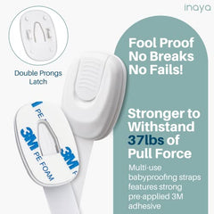Inaya with pre-applied 3M adhesive enables tool-free installation.