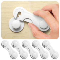 Inaya cabinet locks pack six securely protect cabinets with no-drill installation.