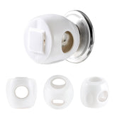Inaya door knob safety cover pack of 4 on shelf, neutral white for babyproofing.