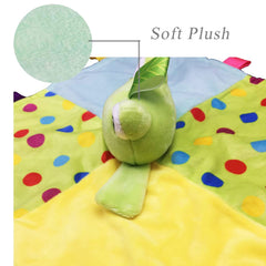Inchant square-dot pattern blanket adds visual and tactile interest for toddlers
