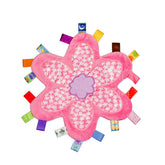 Inchant Taggy security blanket plum blossom front velvet for calm snuggles