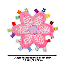 Inchant Taggy blanket with 18 satin ribbon tags for tactile exploration