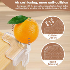 INDEMO airbag-design corner protectors cushion shocks during collisions for added safety.
