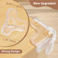 INDEMO baby-proofing corner guards clear design blends with furniture while offering edge protection.