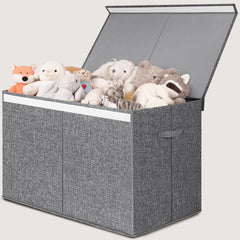 INDRESSME 122L toy box chest open with dividers for organized storage