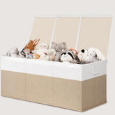 INDRESSME 185L toy box with collapsible lid for easy daily organization and dust protection.