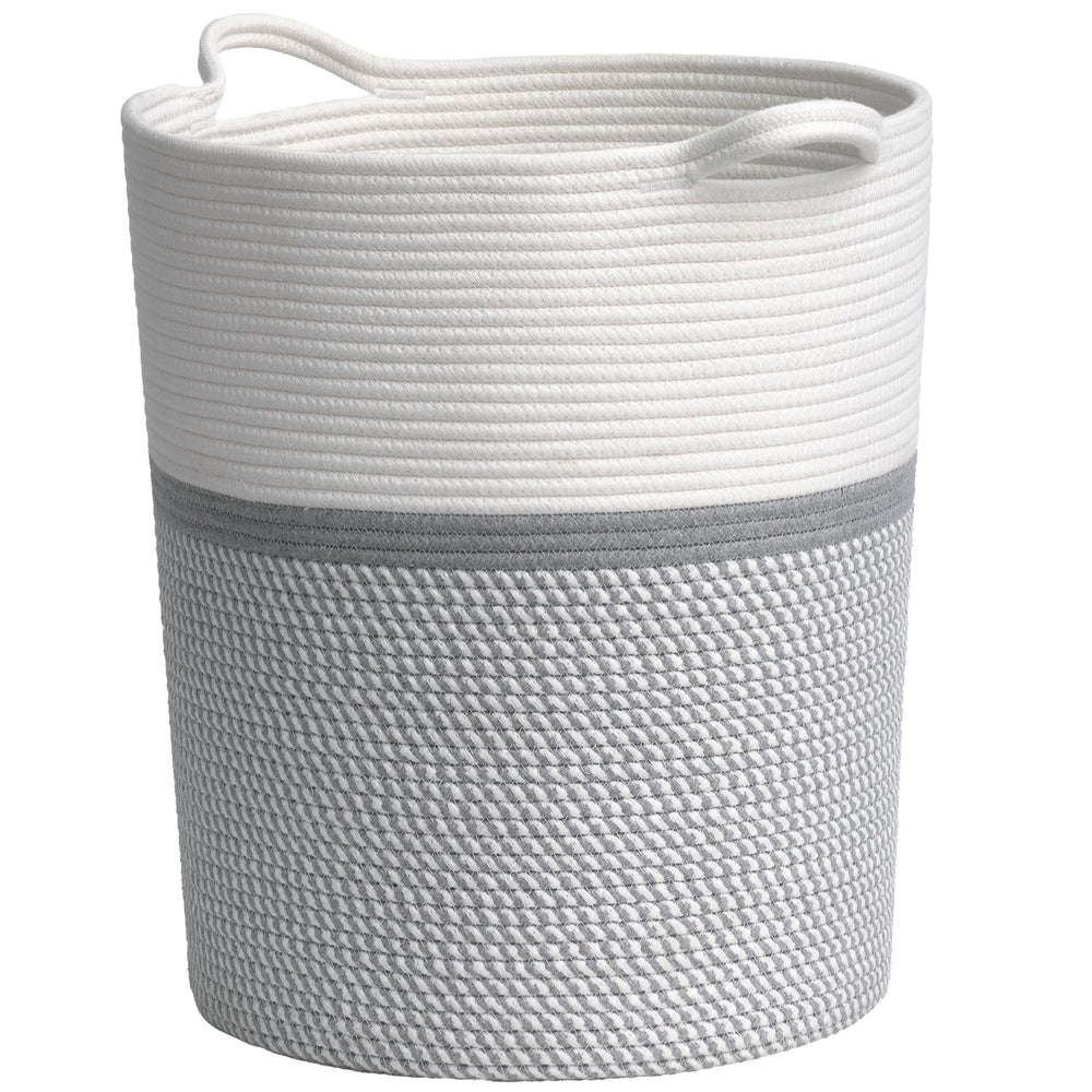 INDRESSME baby laundry basket in gray with a closed top, ideal for tidy nursery storage.