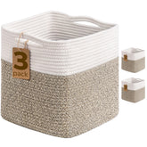 INDRESSME cube bin three-pack on shelf for organized storage.