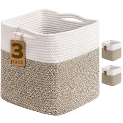 INDRESSME cube bin three-pack on shelf for organized storage.