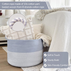 INDRESSME rope basket texture closeup showing soft cotton rope material
