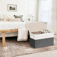 INDRESSME large storage box sturdy handles enable easy carrying