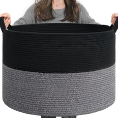 INDRESSME XXXLarge basket filled with laundry showing roomy family storage