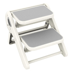 iNeibo toddler step stool folded for compact storage, saving space