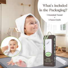 Infancie washcloth closeup showcases soft bamboo fibers for delicate skin