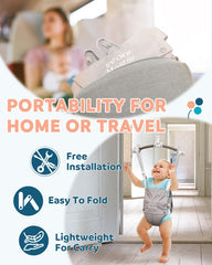 Infant Master baby jumper in use in doorway for safe, supervised play