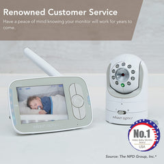 Infant Optics DXR-8 monitor side profile illustrating portability around the home