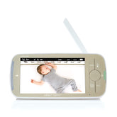 Infant Optics standalone monitor DXR-8 PRO front view showing seamless kit integration.