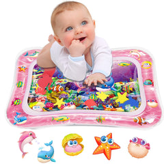 Infinno Tummy Time Water Mat center water-fill encourages interactive play and exploration