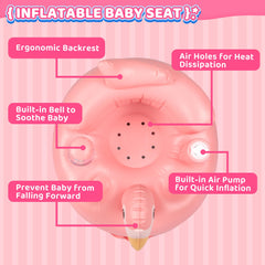 INFLATEFLY inflatable chair with ergonomic back support for comfort.