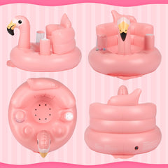 INFLATEFLY pink seat with three bells for auditory exploration.