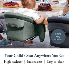Inglesina Fast Dining Tray Plus close-up highlights spill-resistant borders for mess-free mealtimes