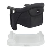 Inglesina Fast Table Chair black main image shows sturdy safety and comfort for meals.
